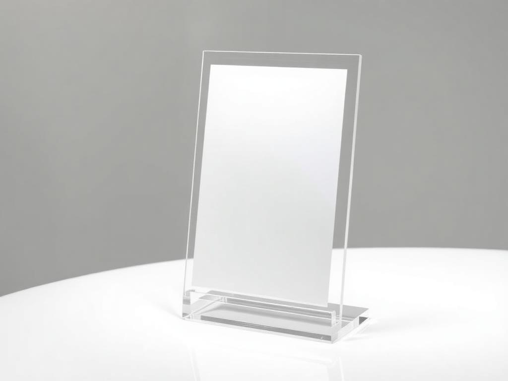 Présentoir simple avec porte-affiche